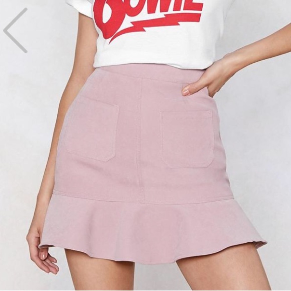 Nasty girl pink mini skirt